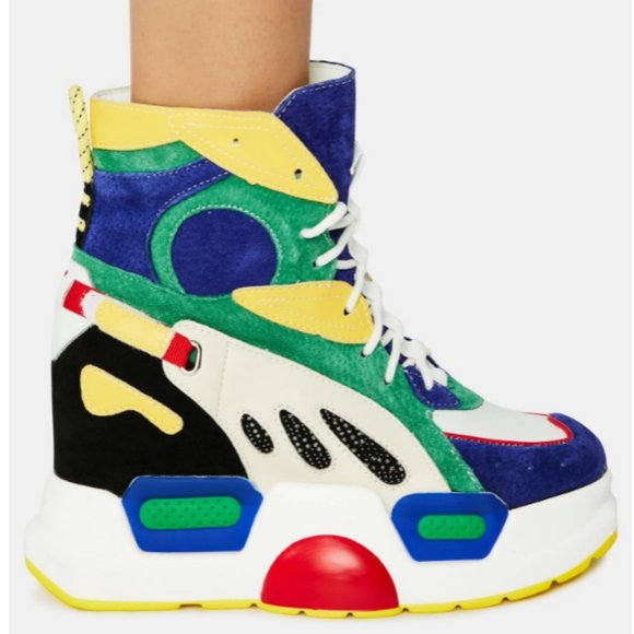 Anthony Wang MULBERRY RAINBOW SNEAKERS - Picture 2 of 7